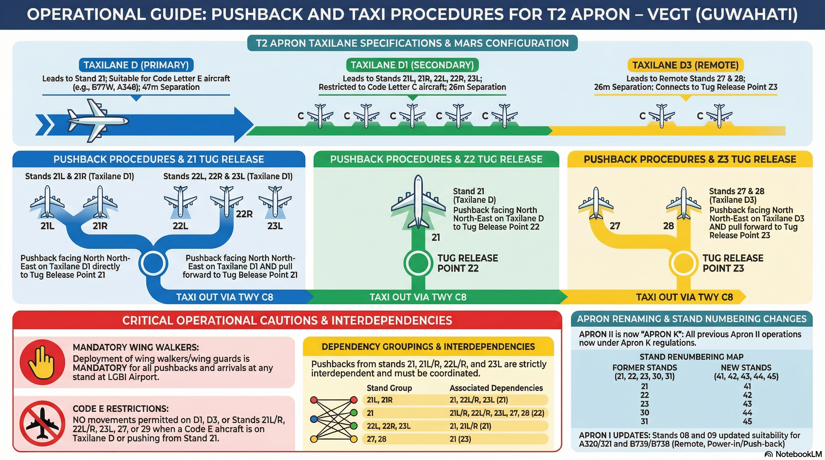 Operational Guide: Pushback and Taxi Procedures